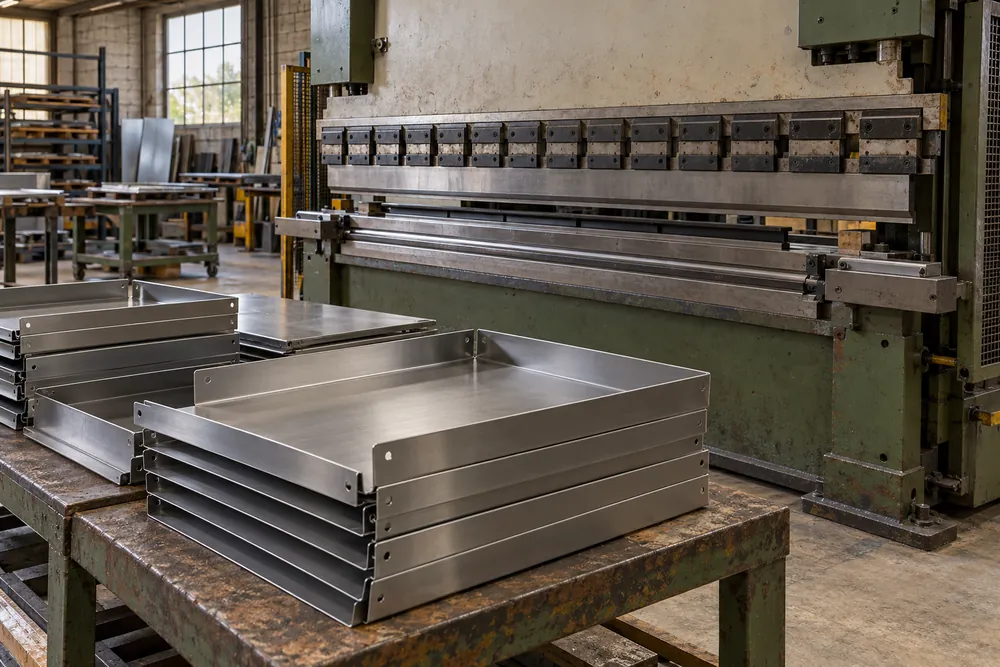 Sheet Metal Fabrication detail in a commercial setting